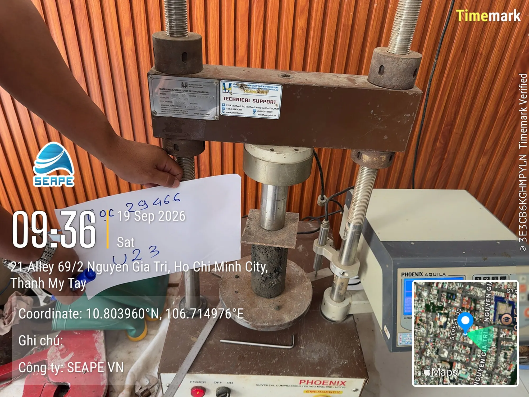 Quảng trường trung tâm và Trung tâm hành chính TP.HCM – Thí nghiệm mẫu trong phòng