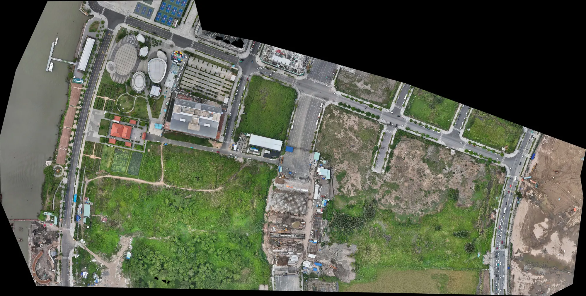 Quảng trường Trung tâm của Thành phố – Ảnh trực giao UAV hiện trạng khu đất
